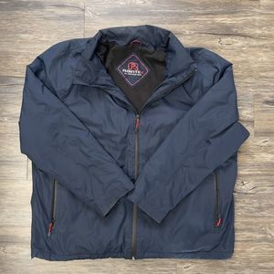 Raintex All Weather Gear Fleece Lined Windbreaker Jacket Hood Thick Men 2XL EUC